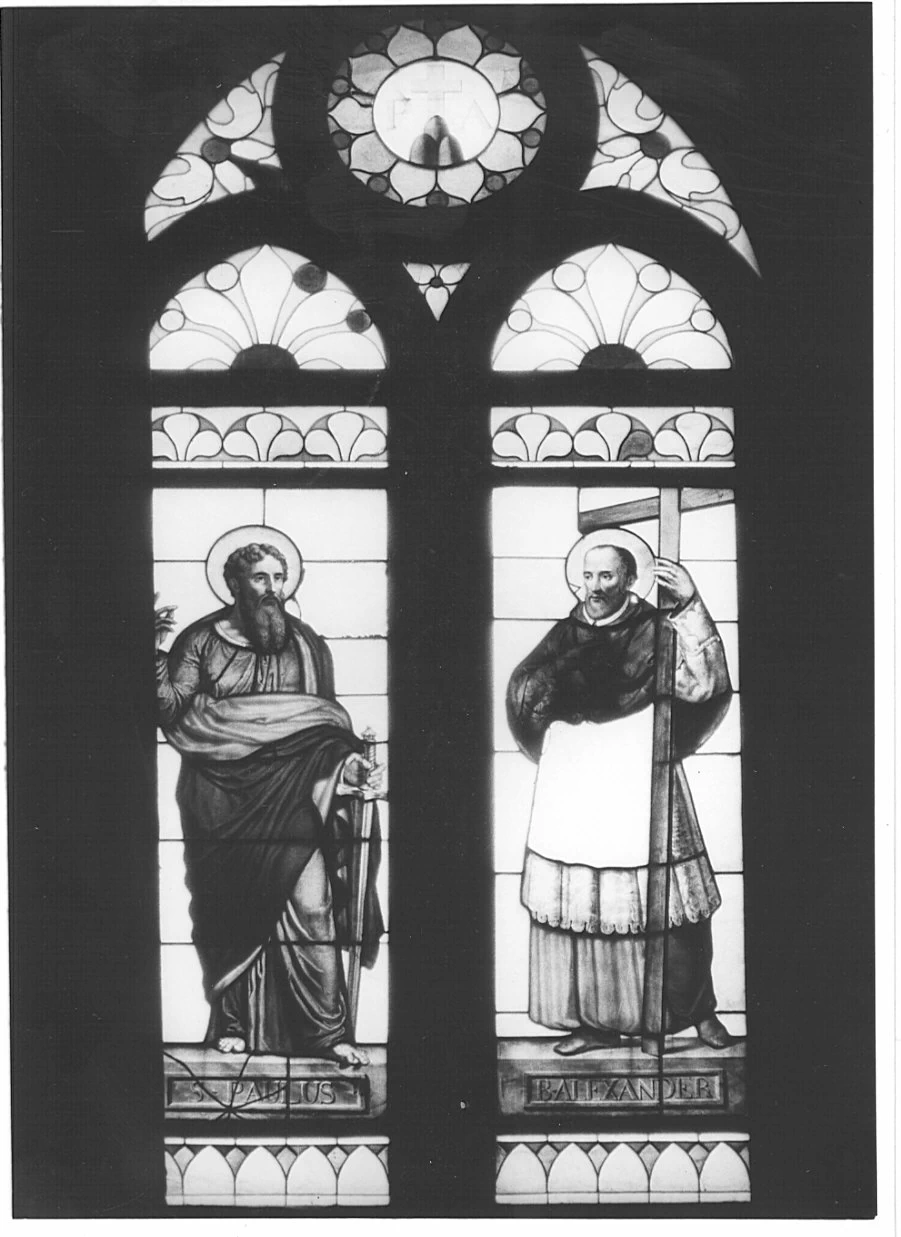 San Beato Alessandro Sauli e San Paolo - esegue il disegno della vetrata, Lodi